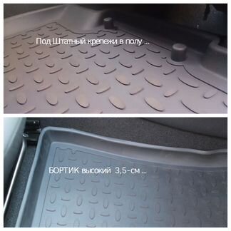 Ковры-Борт -Renault -Duster  -Sandero (резина)