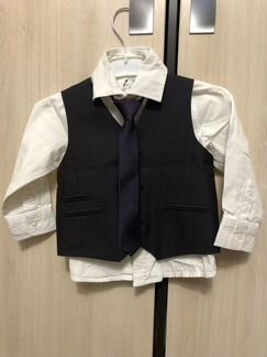 Костюм с жилеткой и галстуком 86