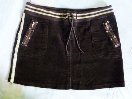 Юбка стреч-вельвет