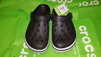 Чёрные сабо crocs