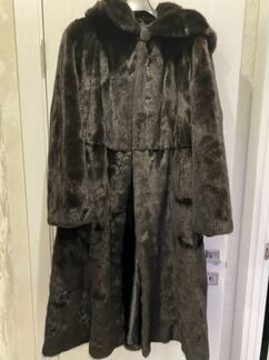 Шуба норковая с капюшоном 44 новая