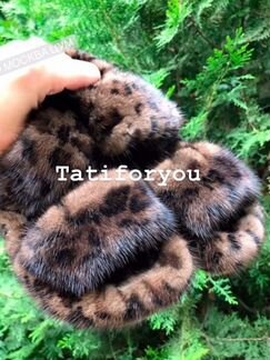 Меховые сандали