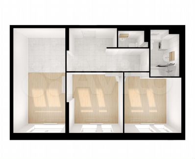 2-к квартира, 58.5 м², 18/33 эт.