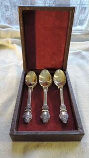 Набор чайных ложек 12 шт новый мельхиор