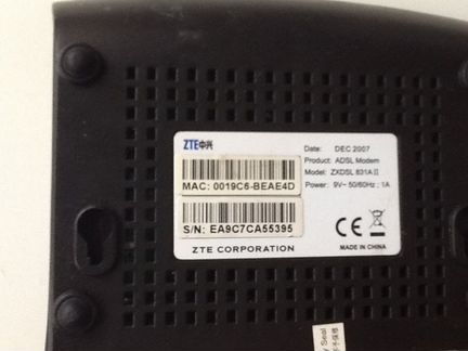 Adsl модем zxdsl 831