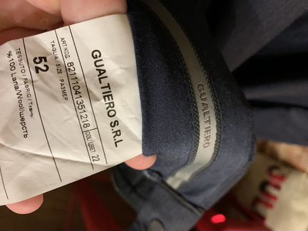 Шерстяной костюм Gualtiero 52 размер