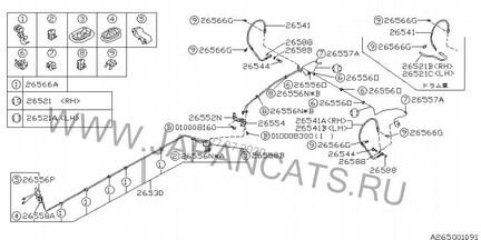 Сайлент блоки subaru 20251AA050 20251AA010