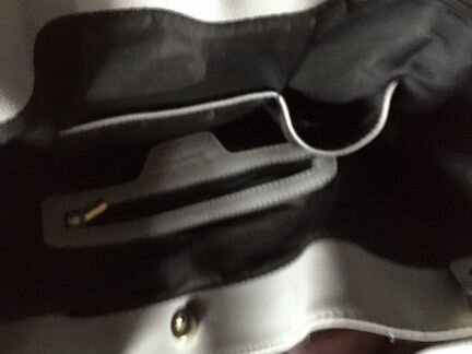 Сумка светло-серая кожа натуральная