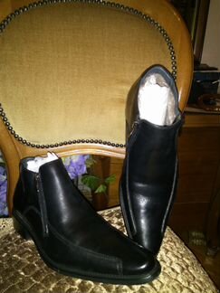 Новые кожаные ботинки на натуральном меху