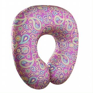 Декоративная подушка Восточные Огурцы Цвет: Фиолетовый (34х34)